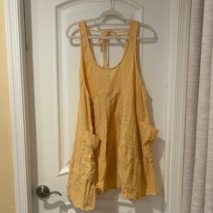 Free People Peach Textured tunic